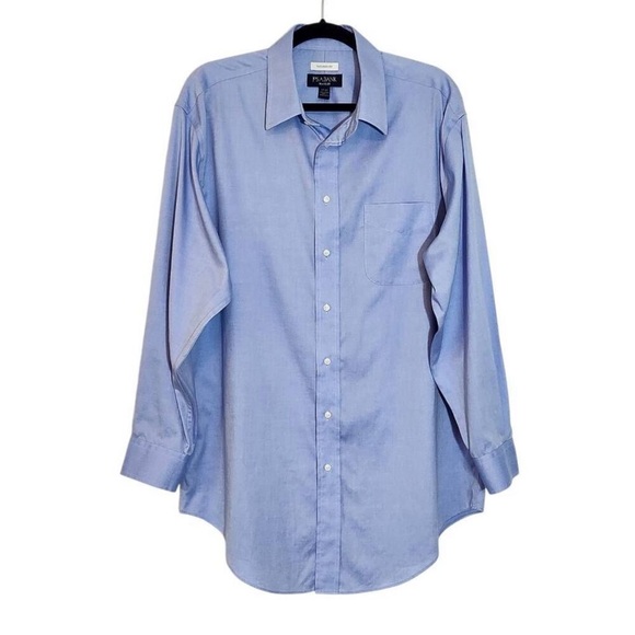 Jos. A. Bank Blue Button Down Dress Shirt Size 17-33 Blue Dress Shirt - Picture 1 of 7